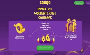 Cashback-Bonus bei CasiQo