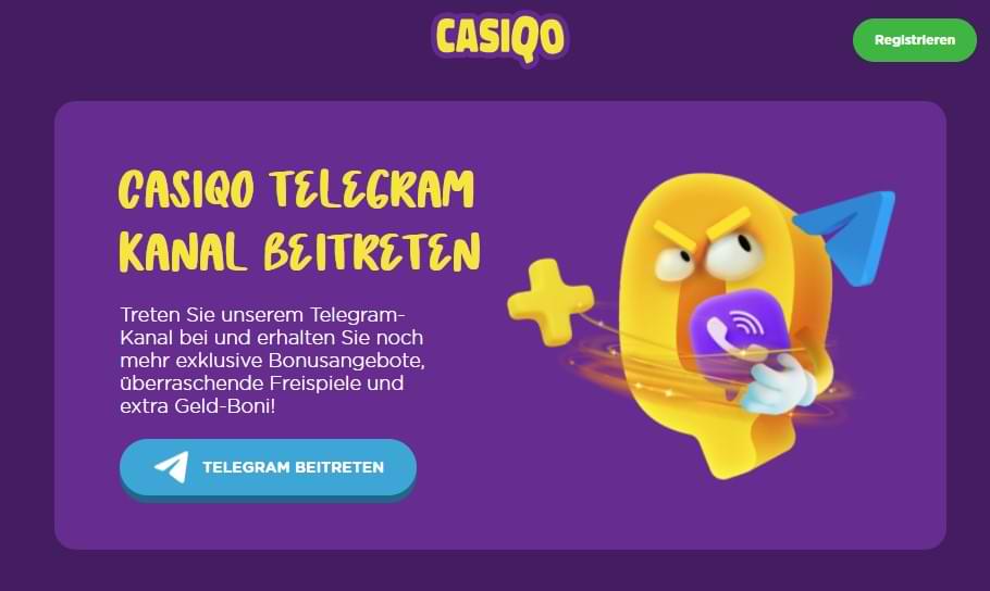 CasiQo Casino telegram