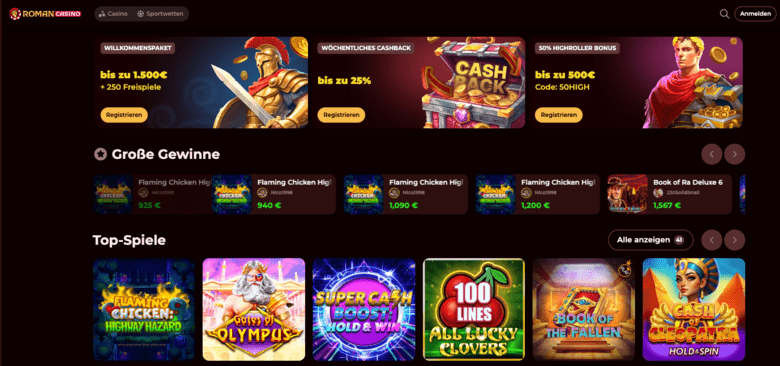 Roman Online Casino ohne oasis