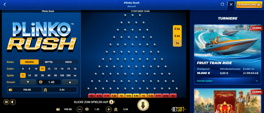 Bassbet casino plinko