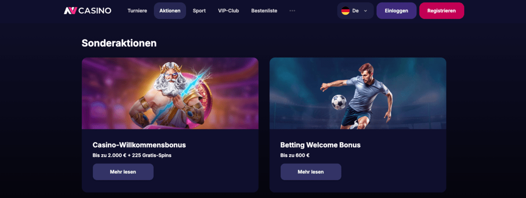 NV Casino boni
