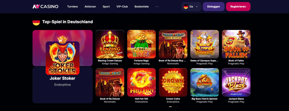 NVCasino spiele