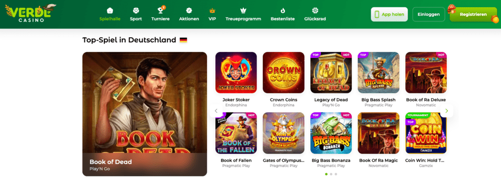 Verde Casino Spiele