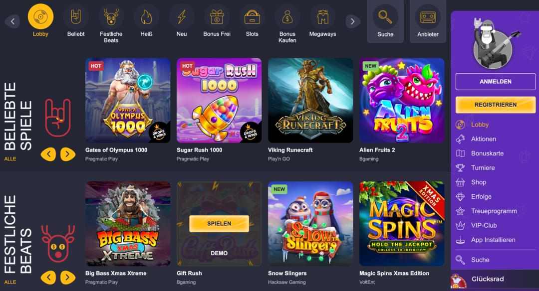 Rolling Slots Casino Spiele