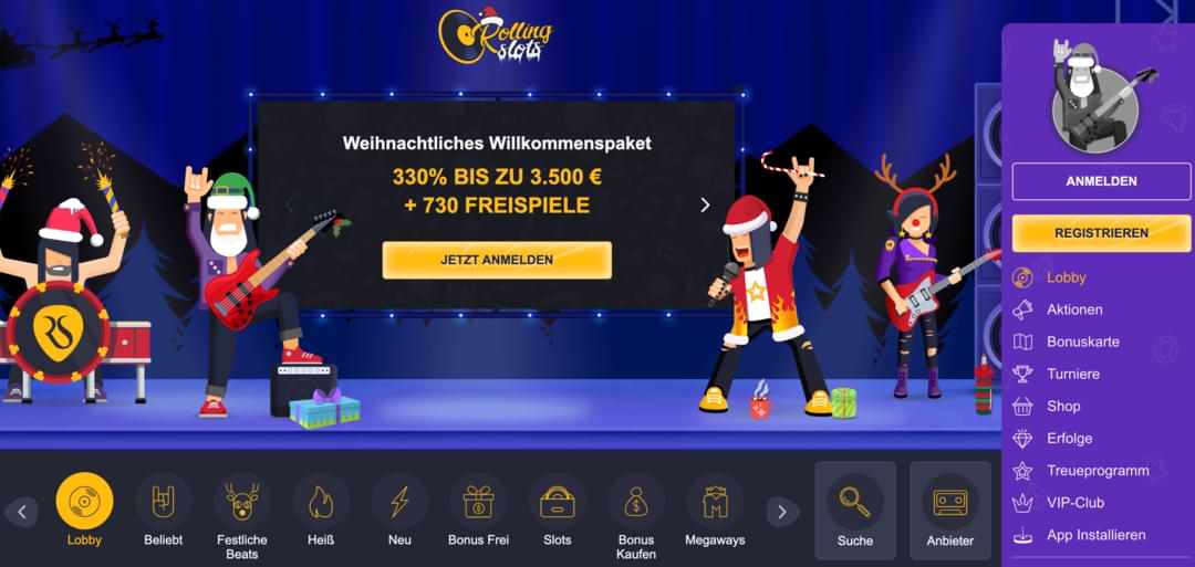 Rolling Slots Casino Offizielle Website